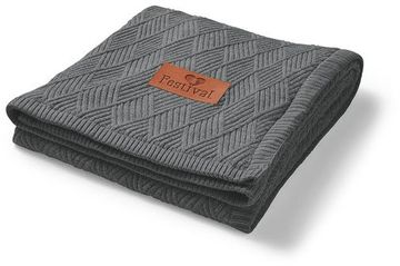 Leeman Trellis Knit Blanket - 50" w x 60" h